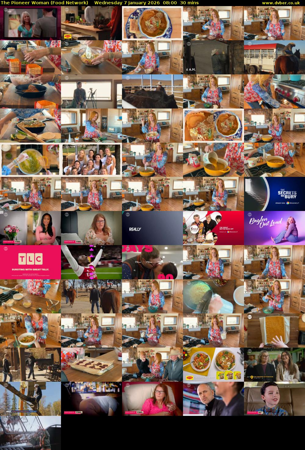 The Pioneer Woman (Food Network) Wednesday 7 January 2026 08:00 - 08:30