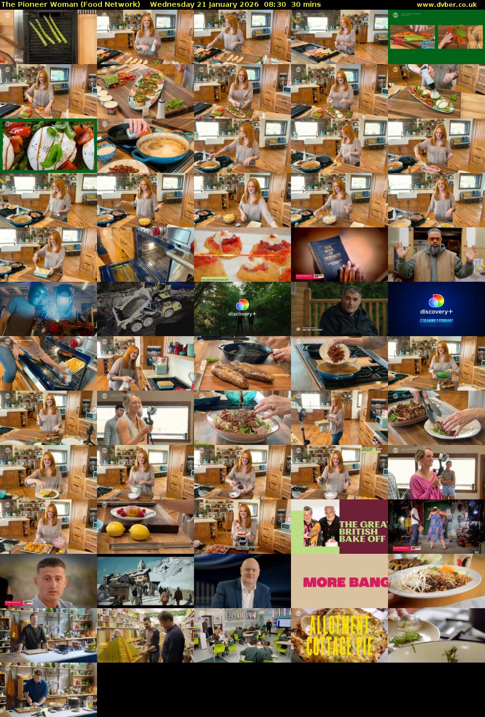 The Pioneer Woman (Food Network) Wednesday 21 January 2026 08:30 - 09:00