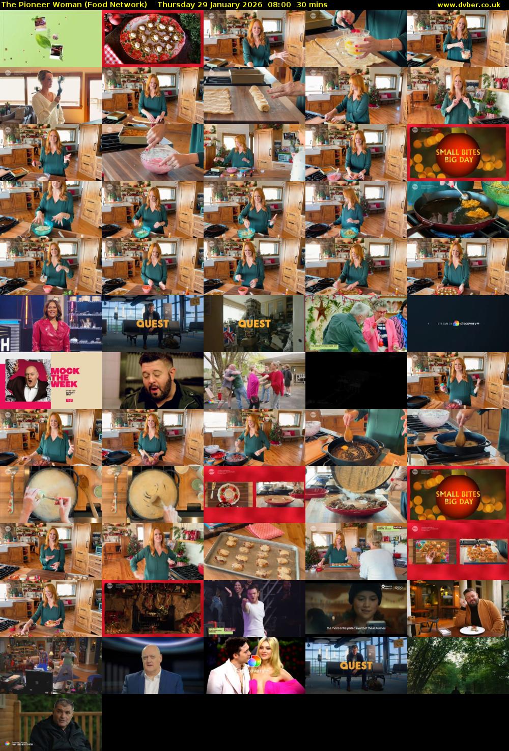 The Pioneer Woman (Food Network) Thursday 29 January 2026 08:00 - 08:30