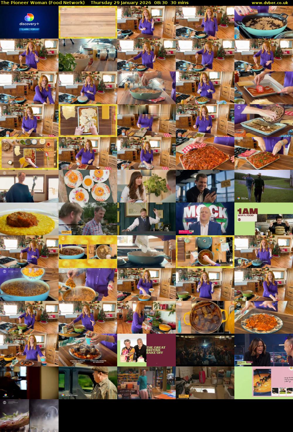 The Pioneer Woman (Food Network) Thursday 29 January 2026 08:30 - 09:00