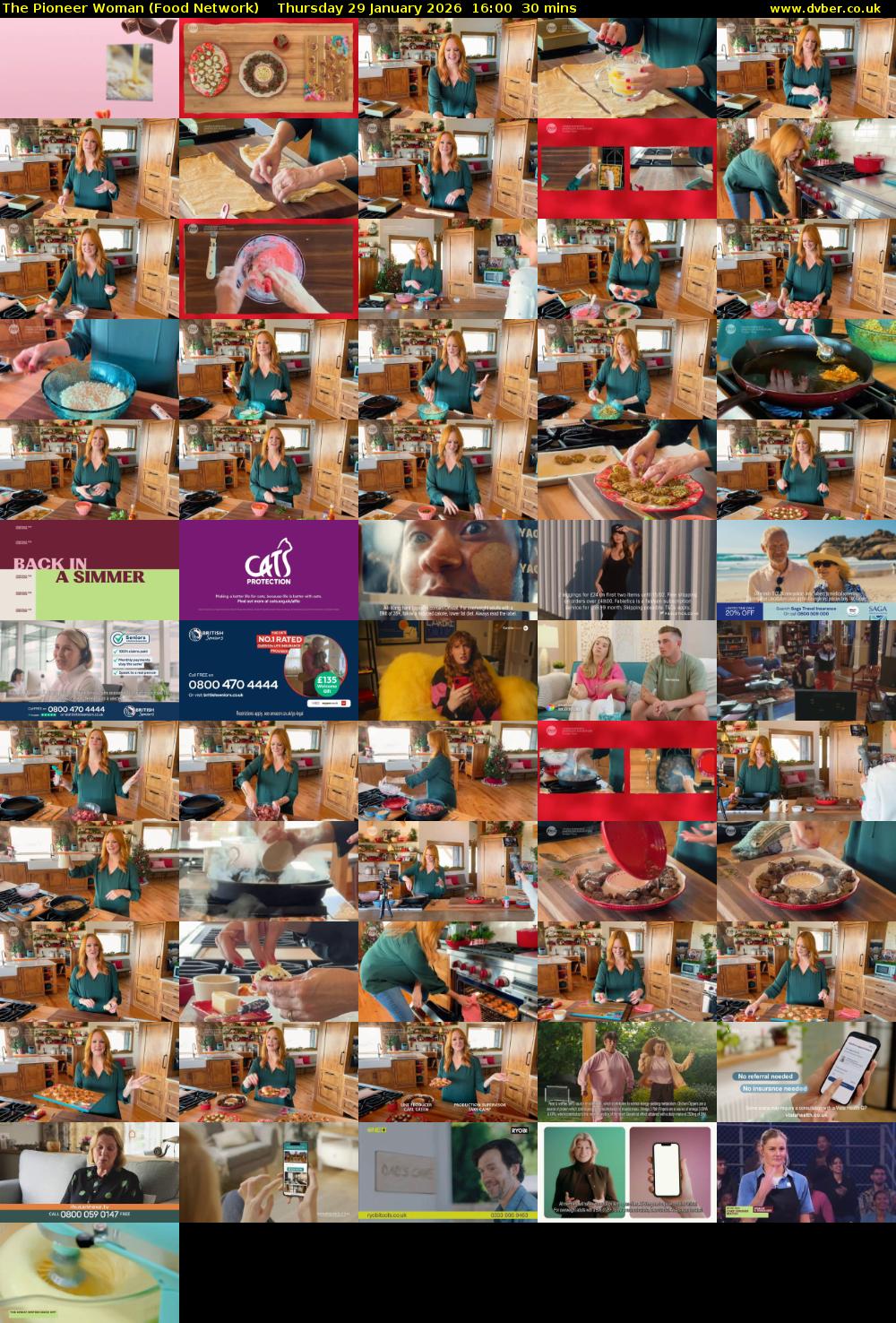 The Pioneer Woman (Food Network) Thursday 29 January 2026 16:00 - 16:30