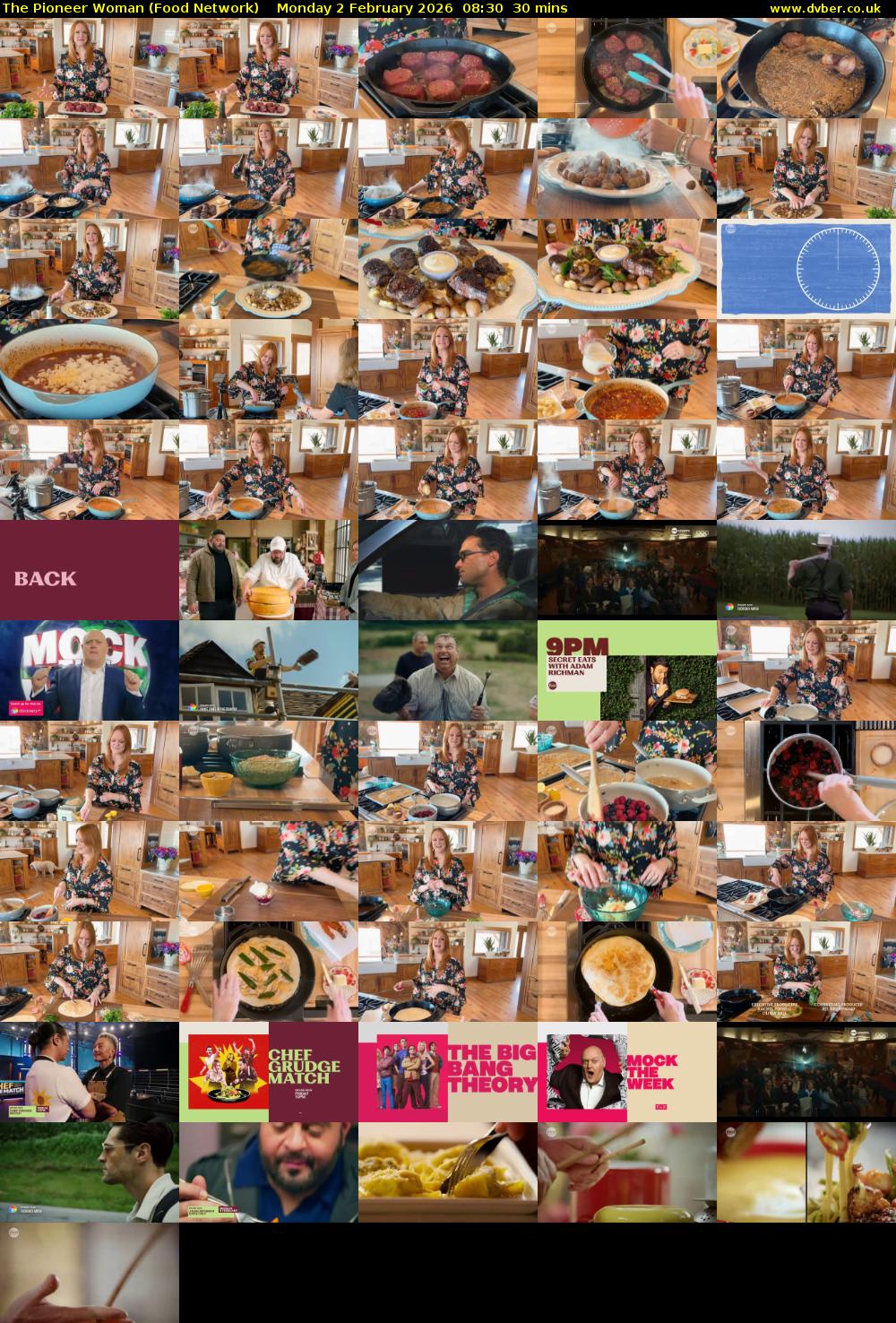 The Pioneer Woman (Food Network) Monday 2 February 2026 08:30 - 09:00