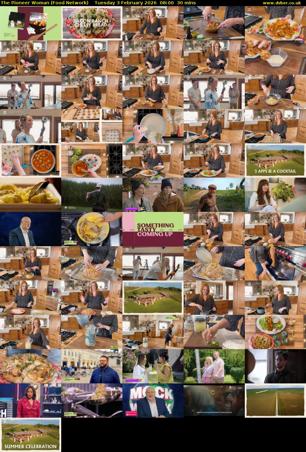 The Pioneer Woman (Food Network) Tuesday 3 February 2026 08:00 - 08:30