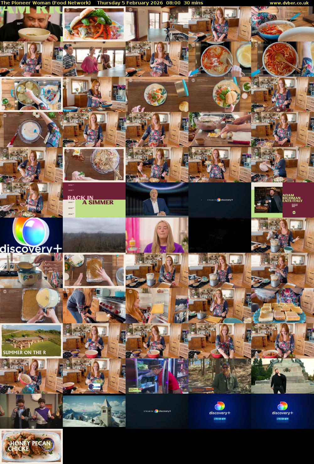 The Pioneer Woman (Food Network) Thursday 5 February 2026 08:00 - 08:30