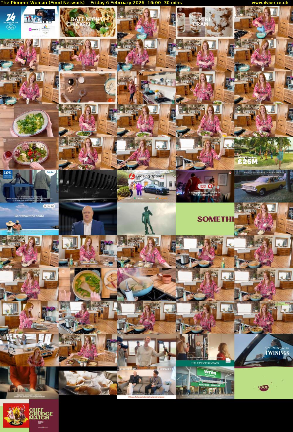 The Pioneer Woman (Food Network) Friday 6 February 2026 16:00 - 16:30