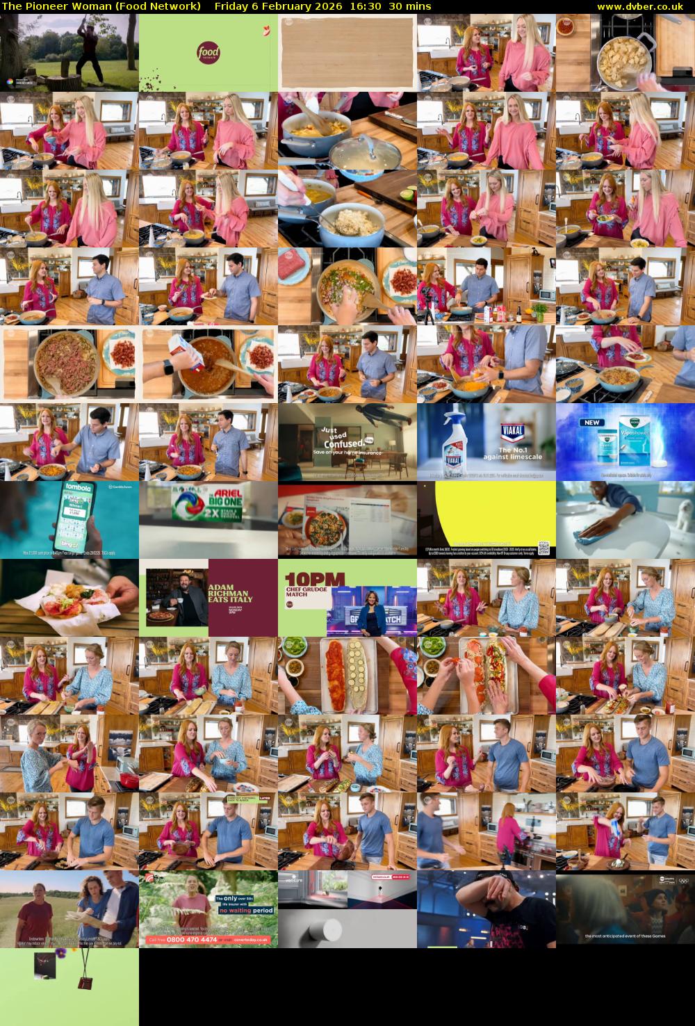 The Pioneer Woman (Food Network) Friday 6 February 2026 16:30 - 17:00