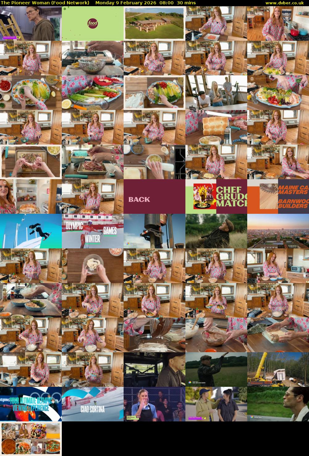 The Pioneer Woman (Food Network) Monday 9 February 2026 08:00 - 08:30