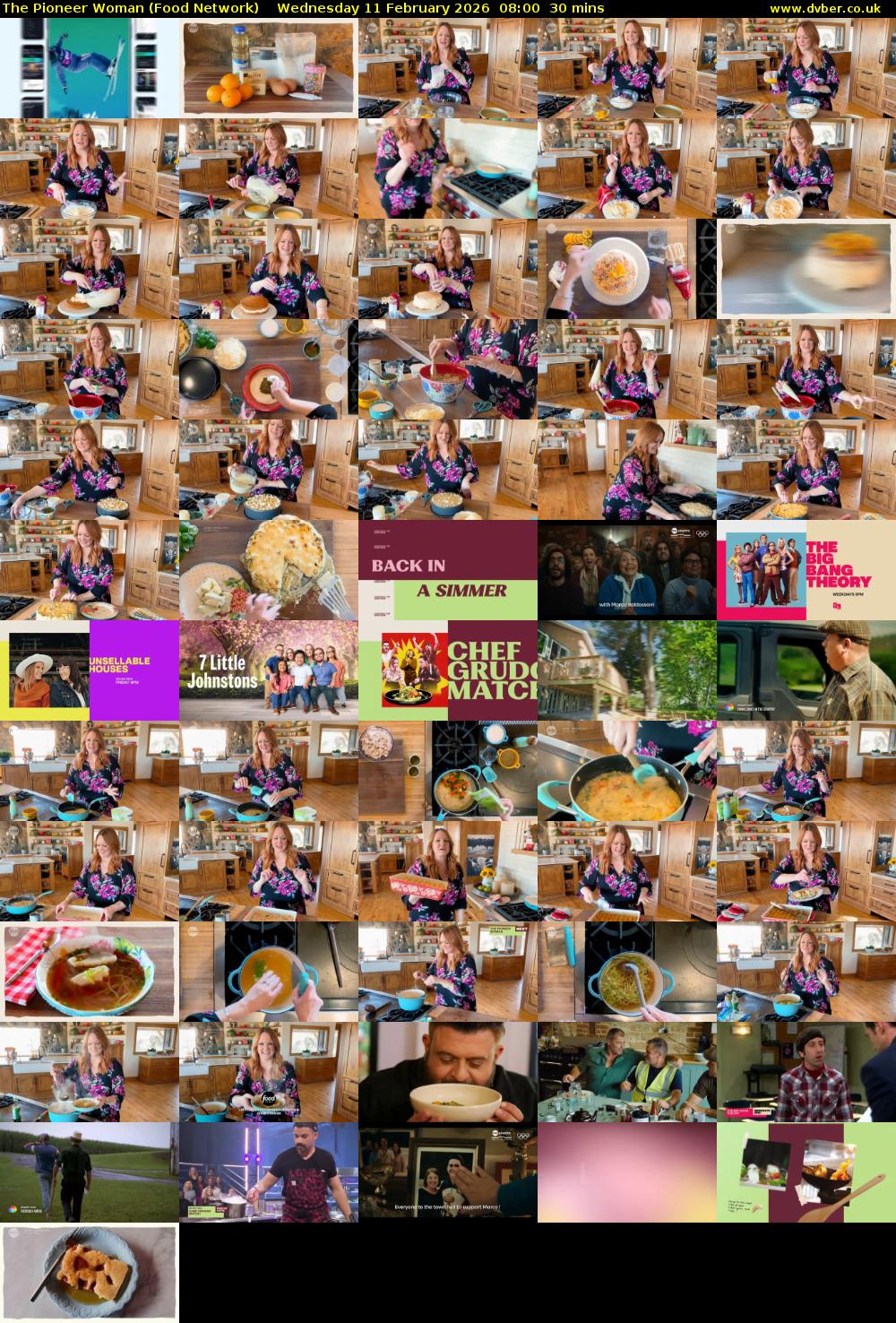 The Pioneer Woman (Food Network) Wednesday 11 February 2026 08:00 - 08:30