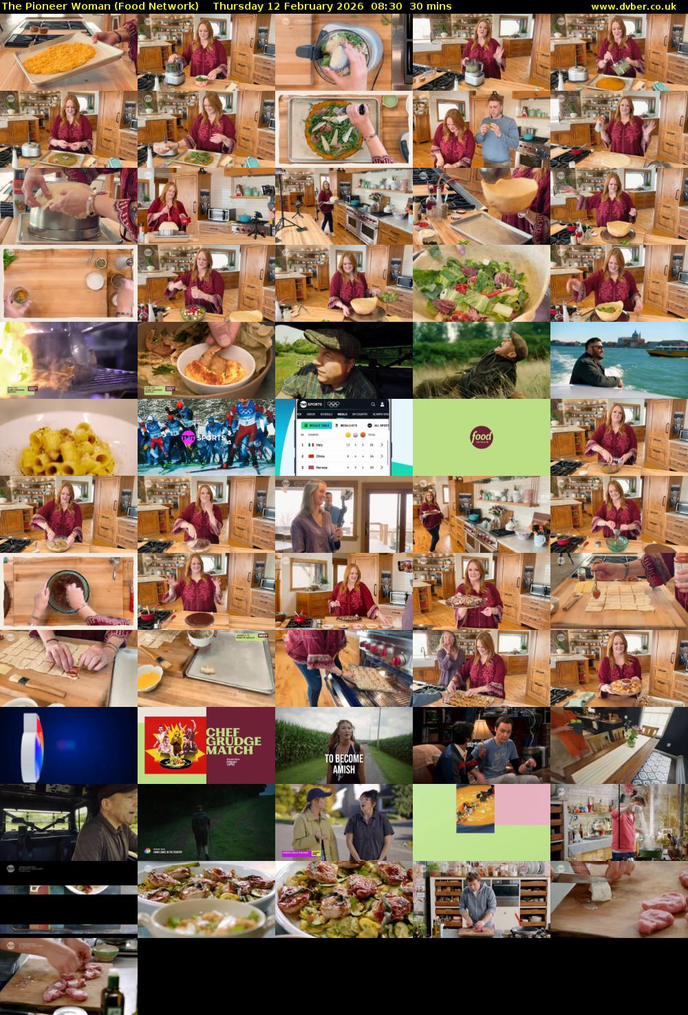 The Pioneer Woman (Food Network) Thursday 12 February 2026 08:30 - 09:00