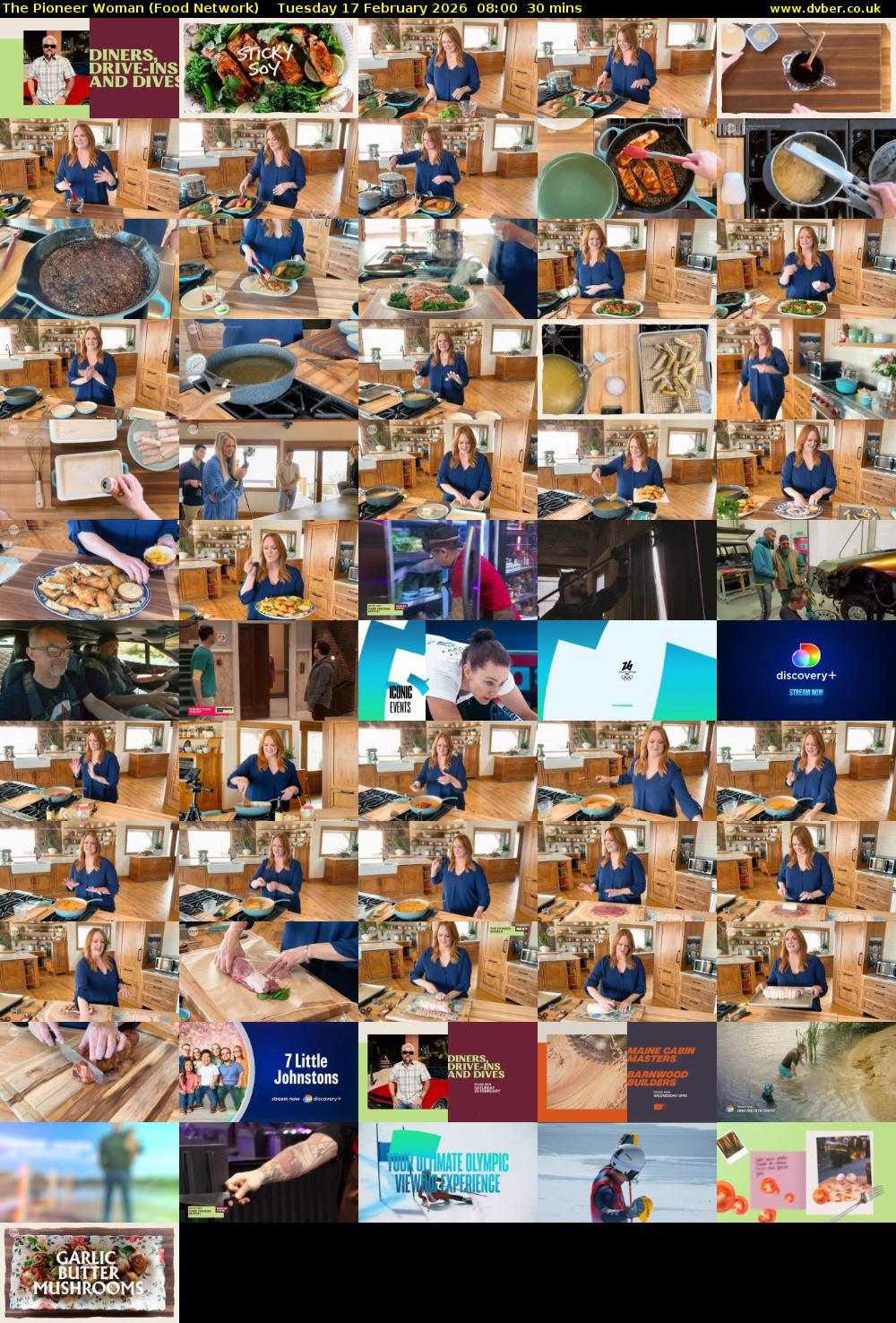 The Pioneer Woman (Food Network) Tuesday 17 February 2026 08:00 - 08:30