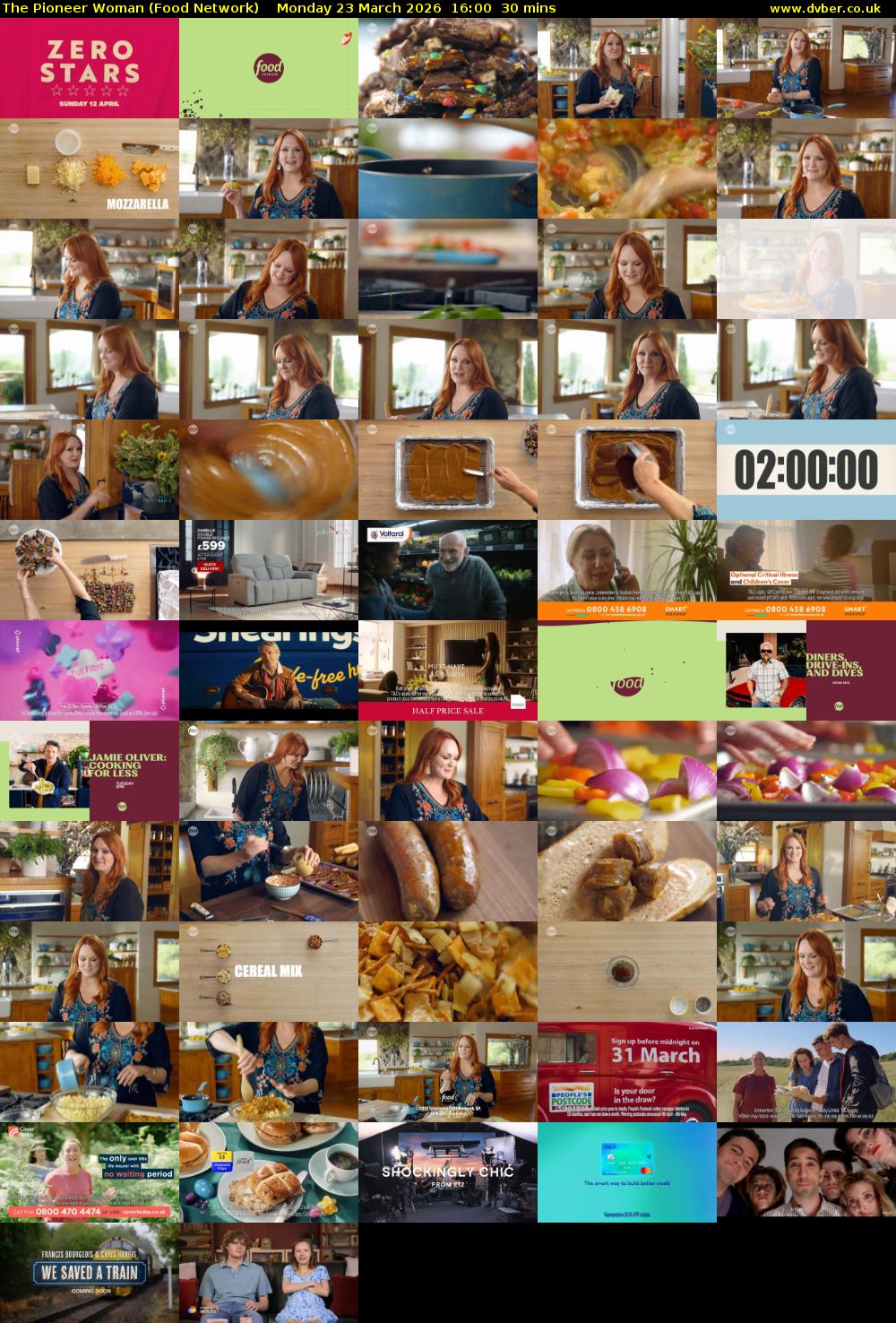The Pioneer Woman (Food Network) Monday 23 March 2026 16:00 - 16:30