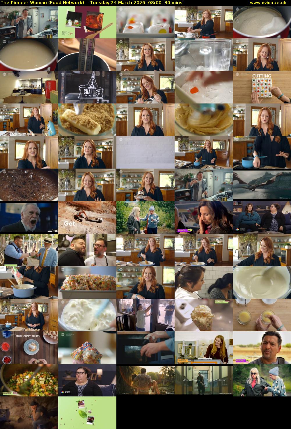 The Pioneer Woman (Food Network) Tuesday 24 March 2026 08:00 - 08:30
