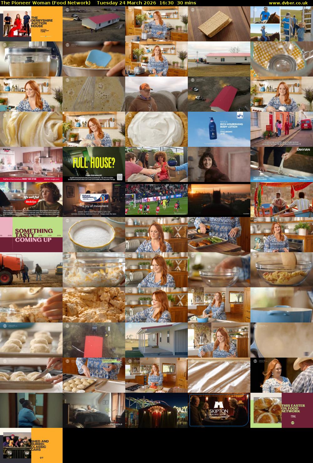 The Pioneer Woman (Food Network) Tuesday 24 March 2026 16:30 - 17:00