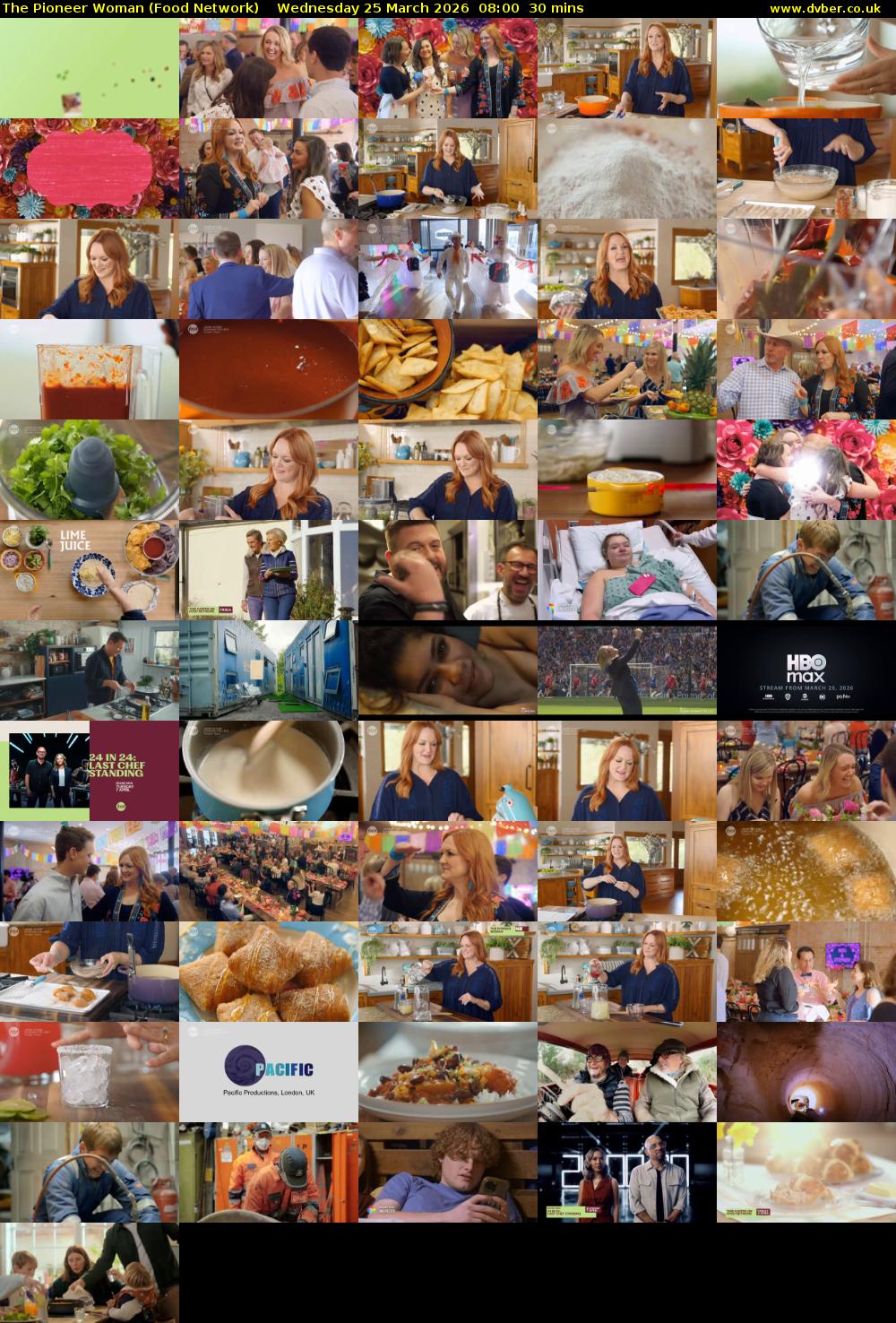 The Pioneer Woman (Food Network) Wednesday 25 March 2026 08:00 - 08:30
