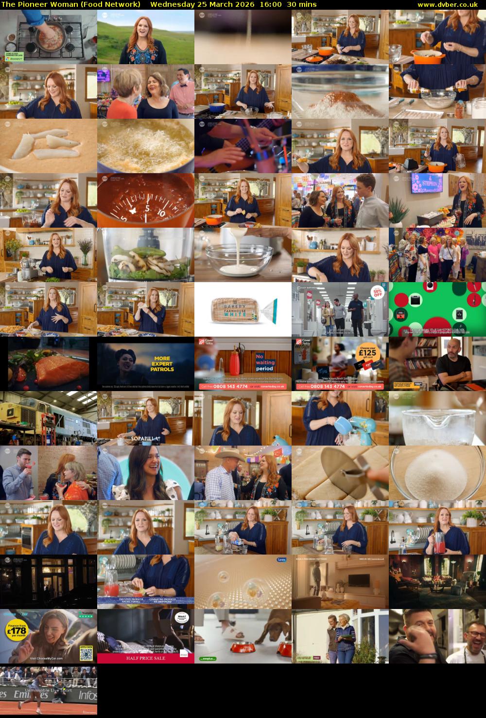 The Pioneer Woman (Food Network) Wednesday 25 March 2026 16:00 - 16:30