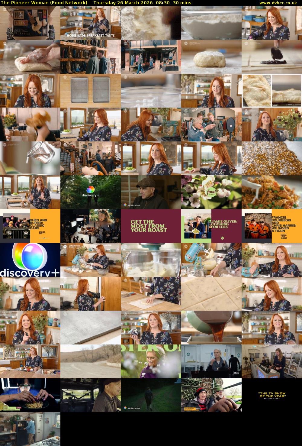 The Pioneer Woman (Food Network) Thursday 26 March 2026 08:30 - 09:00
