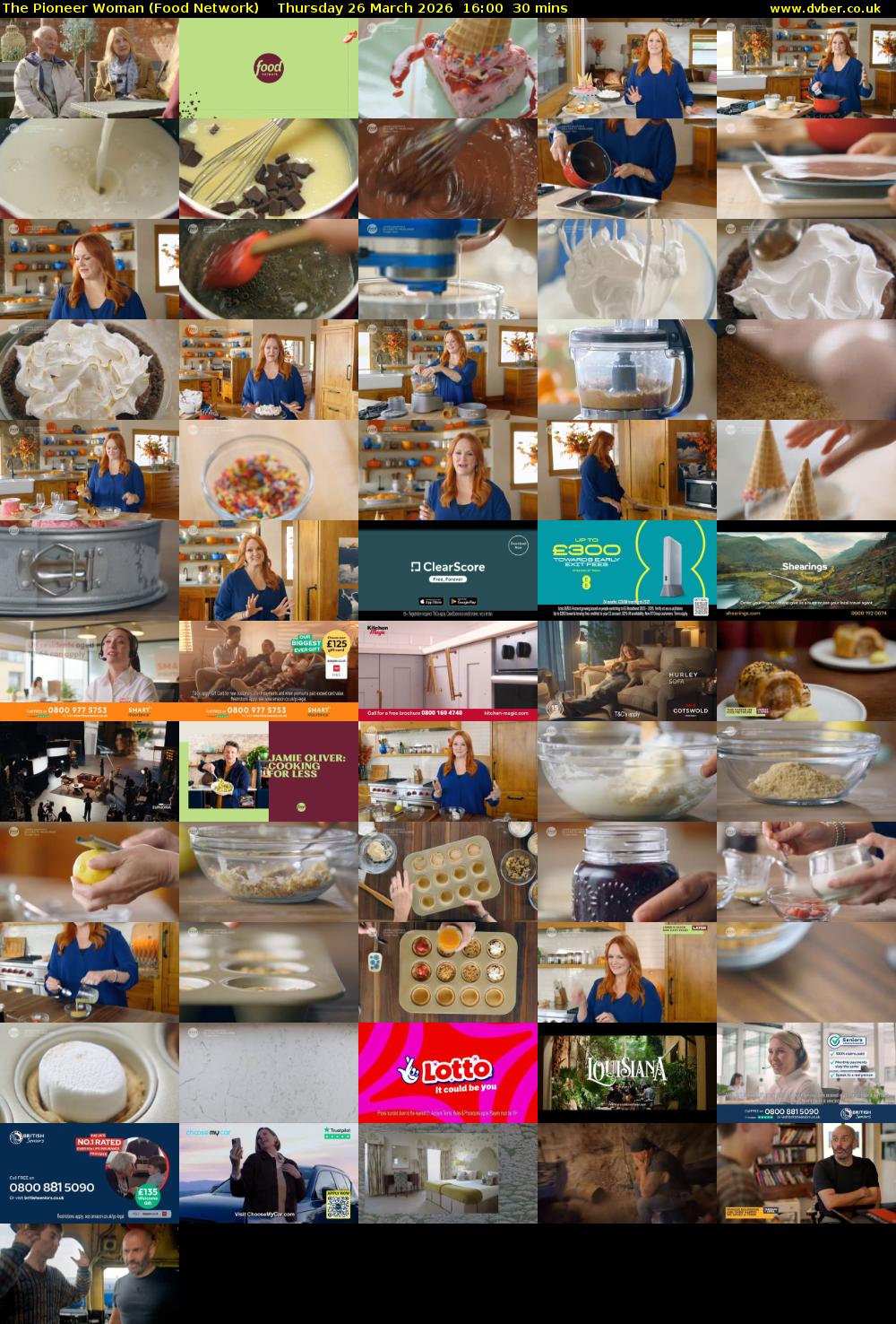 The Pioneer Woman (Food Network) Thursday 26 March 2026 16:00 - 16:30