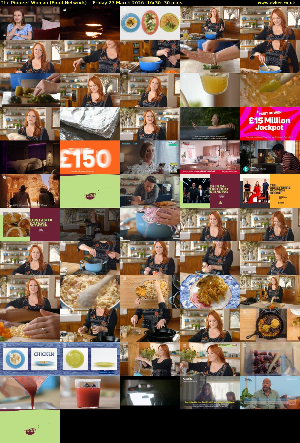 The Pioneer Woman (Food Network) Friday 27 March 2026 16:30 - 17:00
