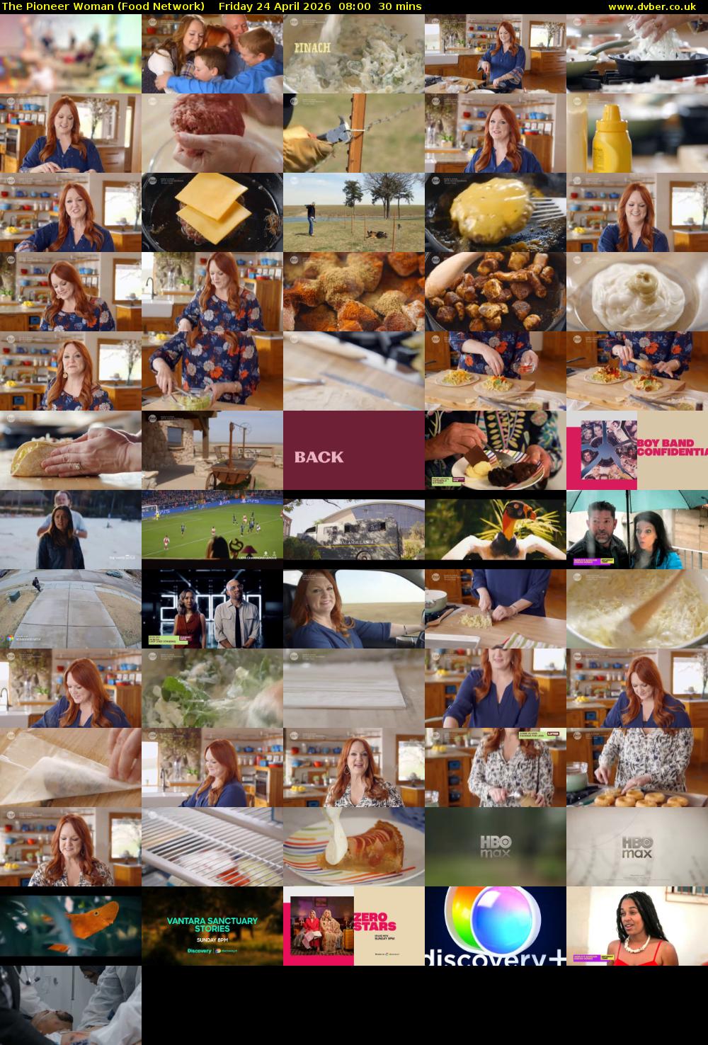 The Pioneer Woman (Food Network) Friday 24 April 2026 08:00 - 08:30