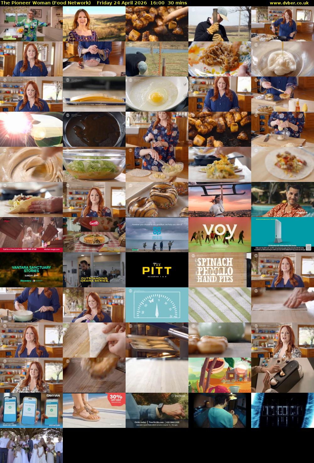 The Pioneer Woman (Food Network) Friday 24 April 2026 16:00 - 16:30