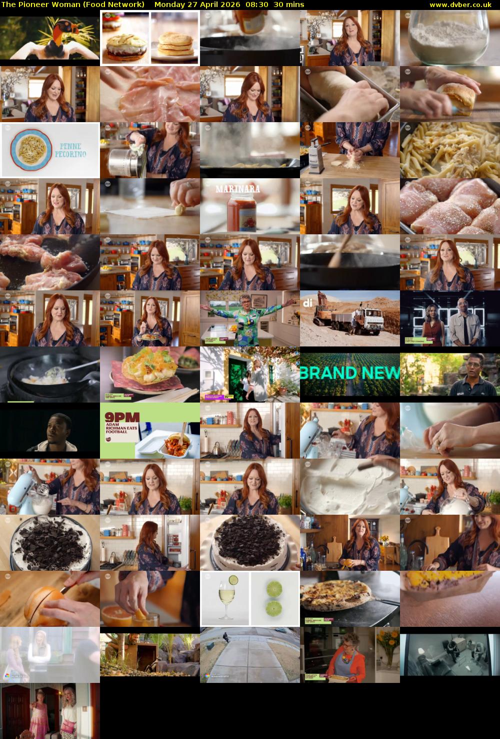 The Pioneer Woman (Food Network) Monday 27 April 2026 08:30 - 09:00