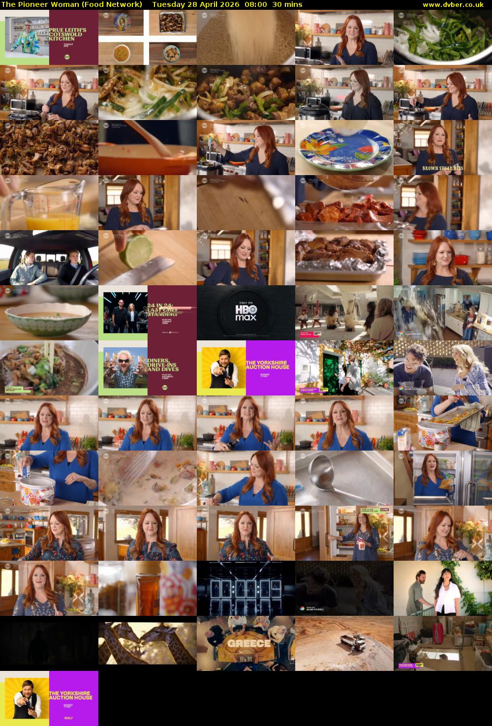 The Pioneer Woman (Food Network) Tuesday 28 April 2026 08:00 - 08:30
