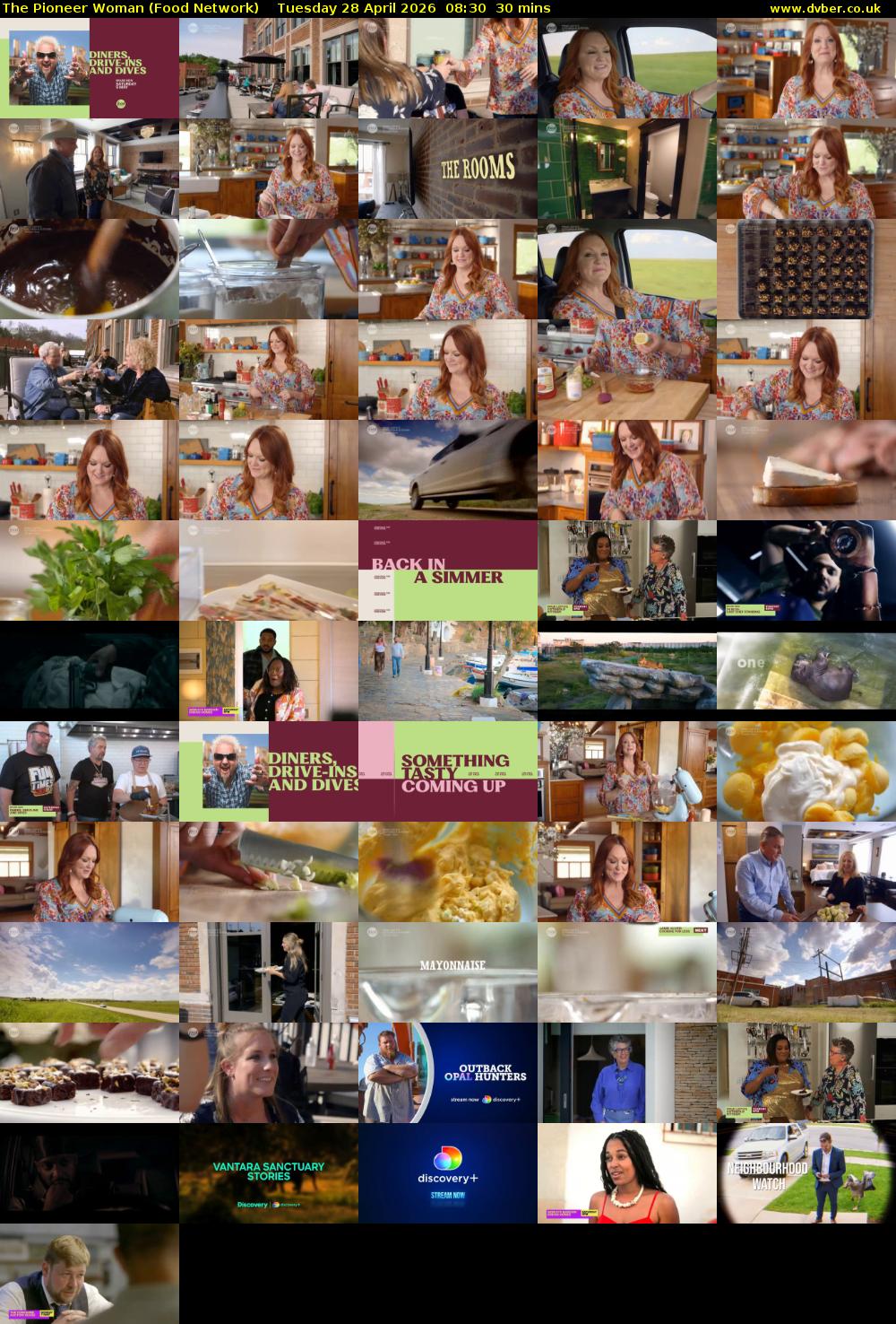 The Pioneer Woman (Food Network) Tuesday 28 April 2026 08:30 - 09:00