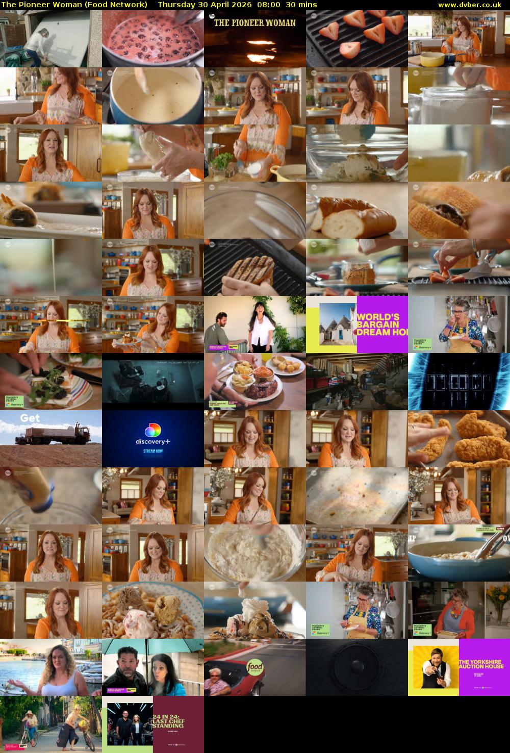 The Pioneer Woman (Food Network) Thursday 30 April 2026 08:00 - 08:30
