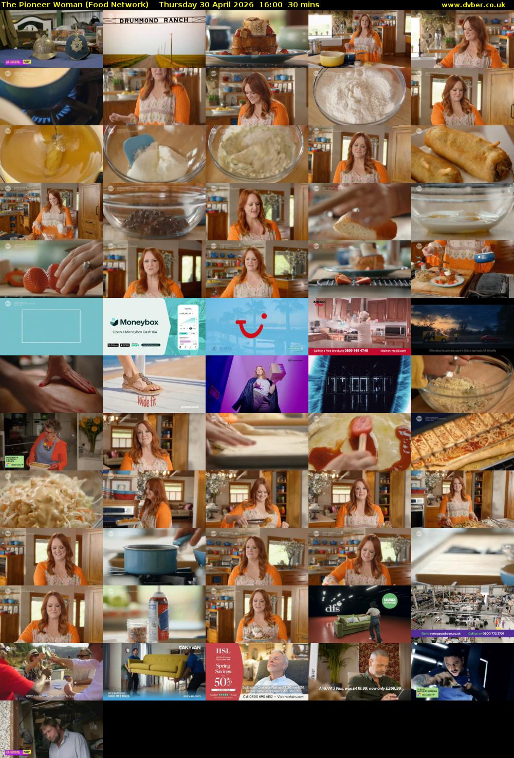 The Pioneer Woman (Food Network) Thursday 30 April 2026 16:00 - 16:30