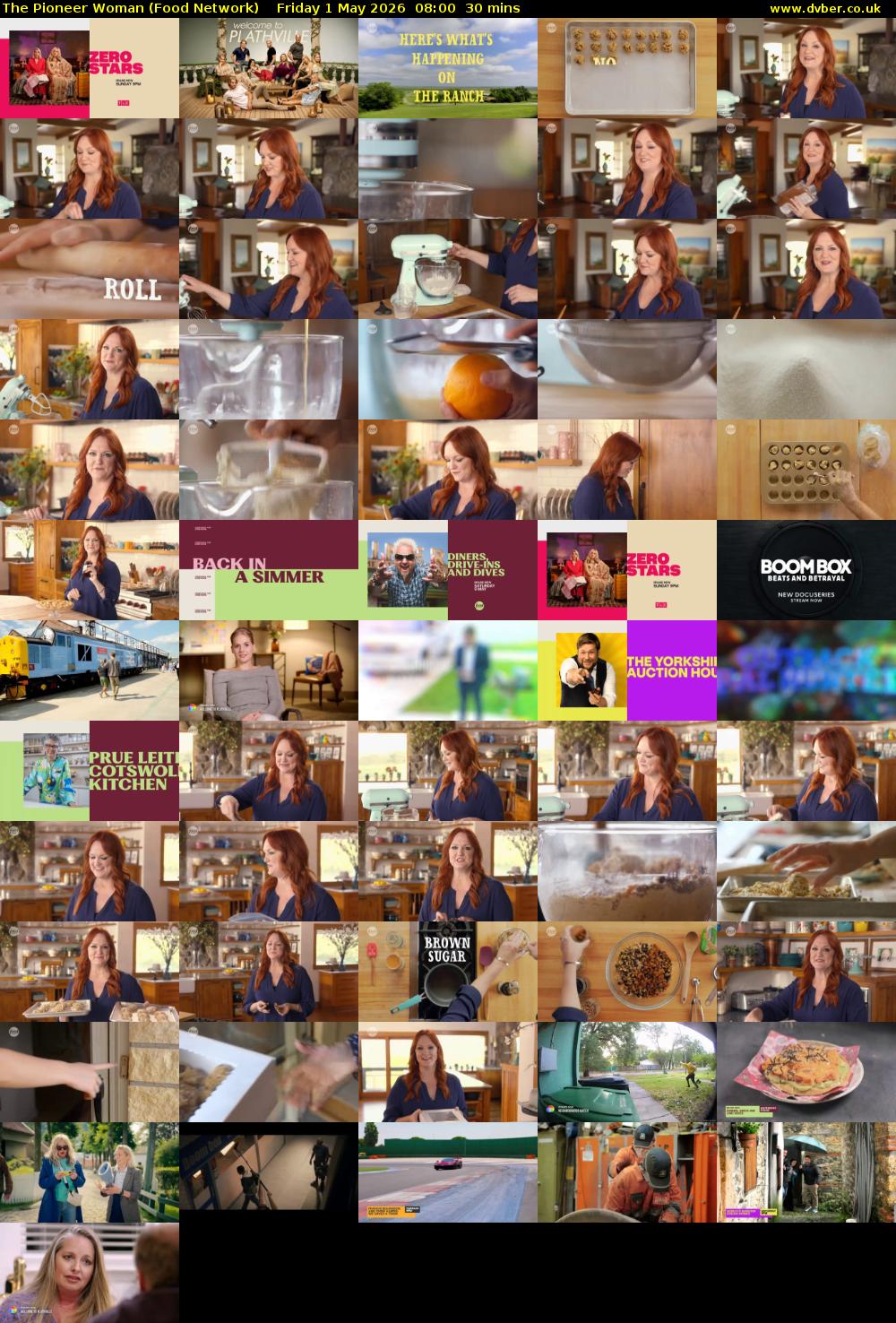The Pioneer Woman (Food Network) Friday 1 May 2026 08:00 - 08:30
