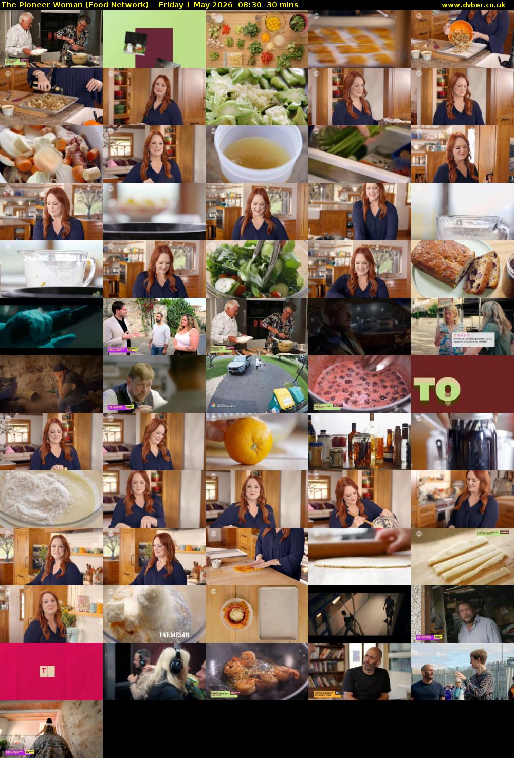 The Pioneer Woman (Food Network) Friday 1 May 2026 08:30 - 09:00