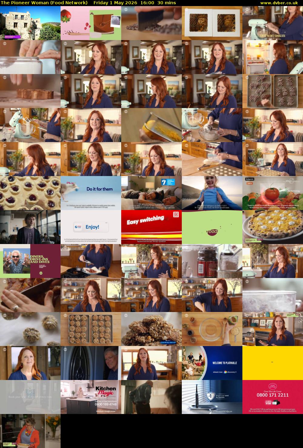 The Pioneer Woman (Food Network) Friday 1 May 2026 16:00 - 16:30