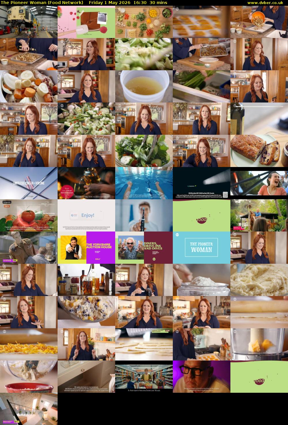 The Pioneer Woman (Food Network) Friday 1 May 2026 16:30 - 17:00
