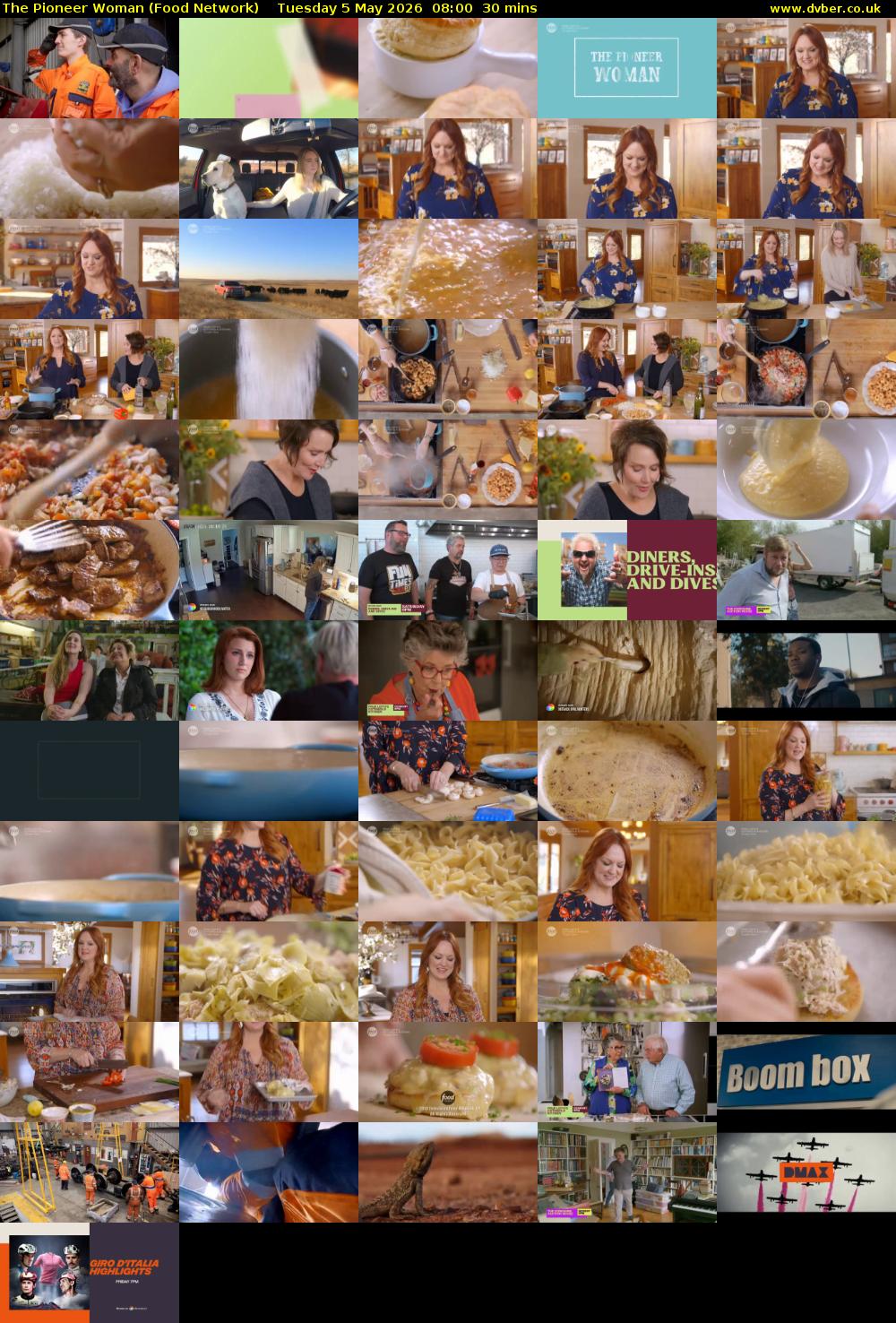 The Pioneer Woman (Food Network) Tuesday 5 May 2026 08:00 - 08:30