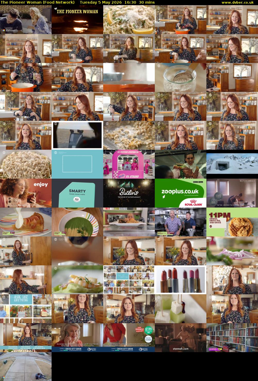The Pioneer Woman (Food Network) Tuesday 5 May 2026 16:30 - 17:00