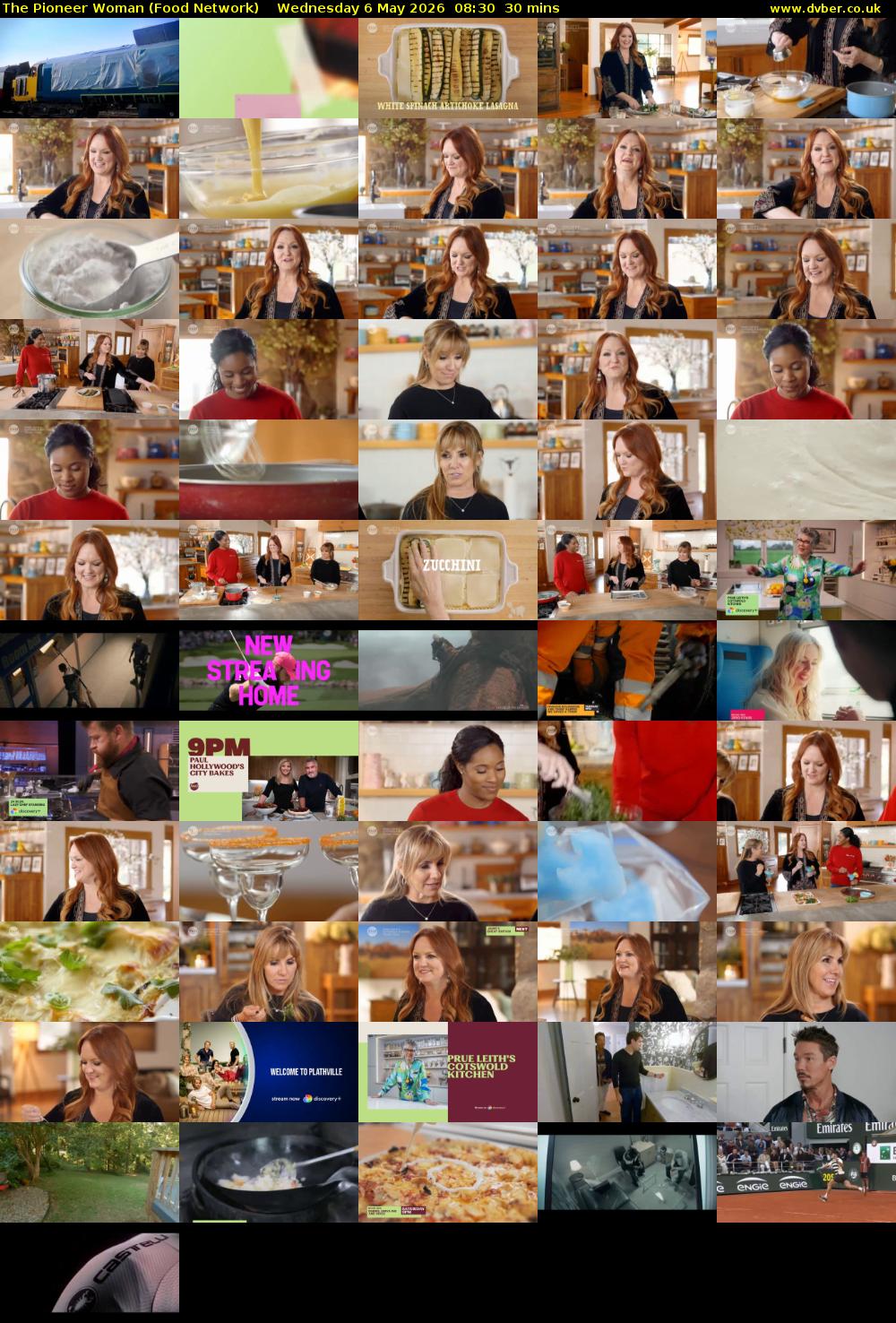 The Pioneer Woman (Food Network) Wednesday 6 May 2026 08:30 - 09:00