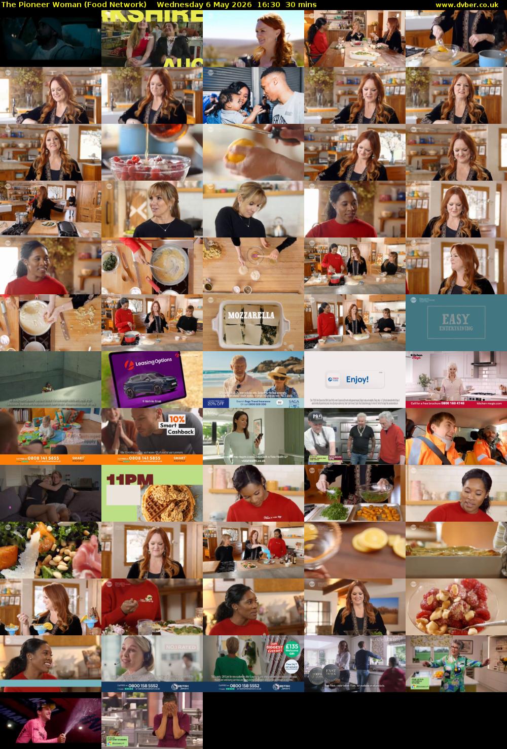 The Pioneer Woman (Food Network) Wednesday 6 May 2026 16:30 - 17:00