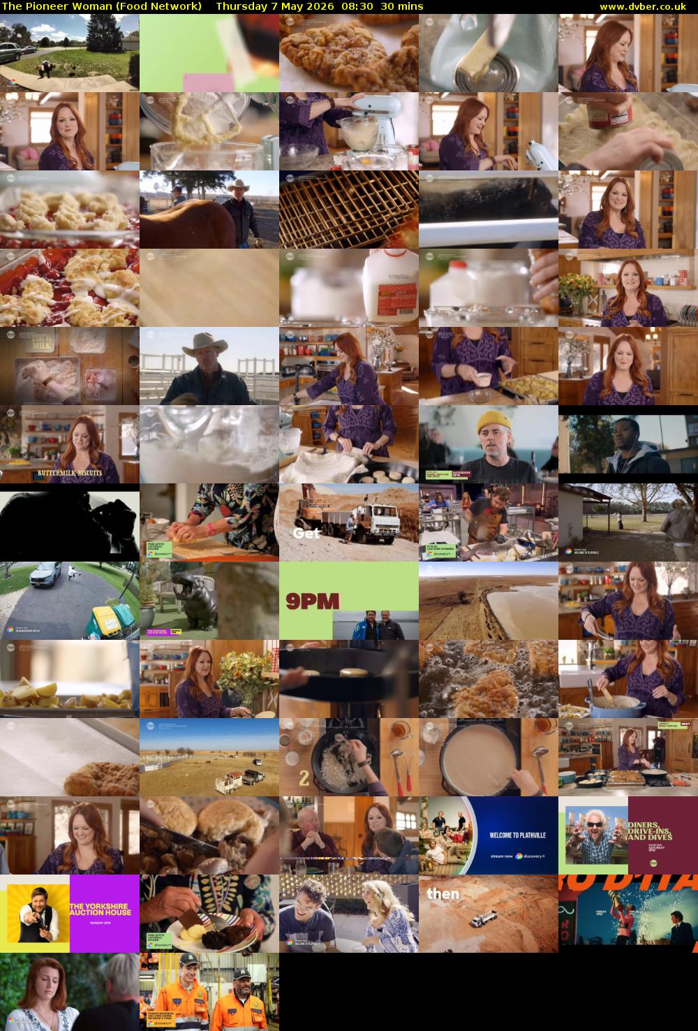 The Pioneer Woman (Food Network) Thursday 7 May 2026 08:30 - 09:00