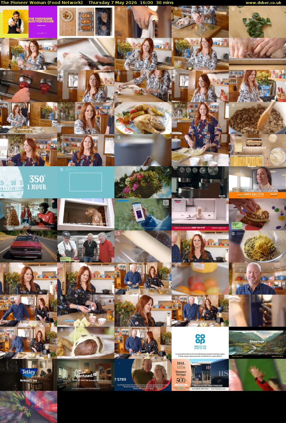 The Pioneer Woman (Food Network) Thursday 7 May 2026 16:00 - 16:30