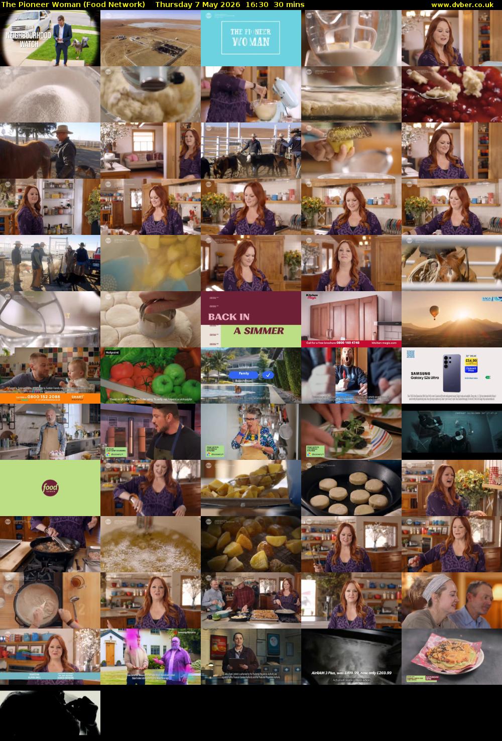 The Pioneer Woman (Food Network) Thursday 7 May 2026 16:30 - 17:00