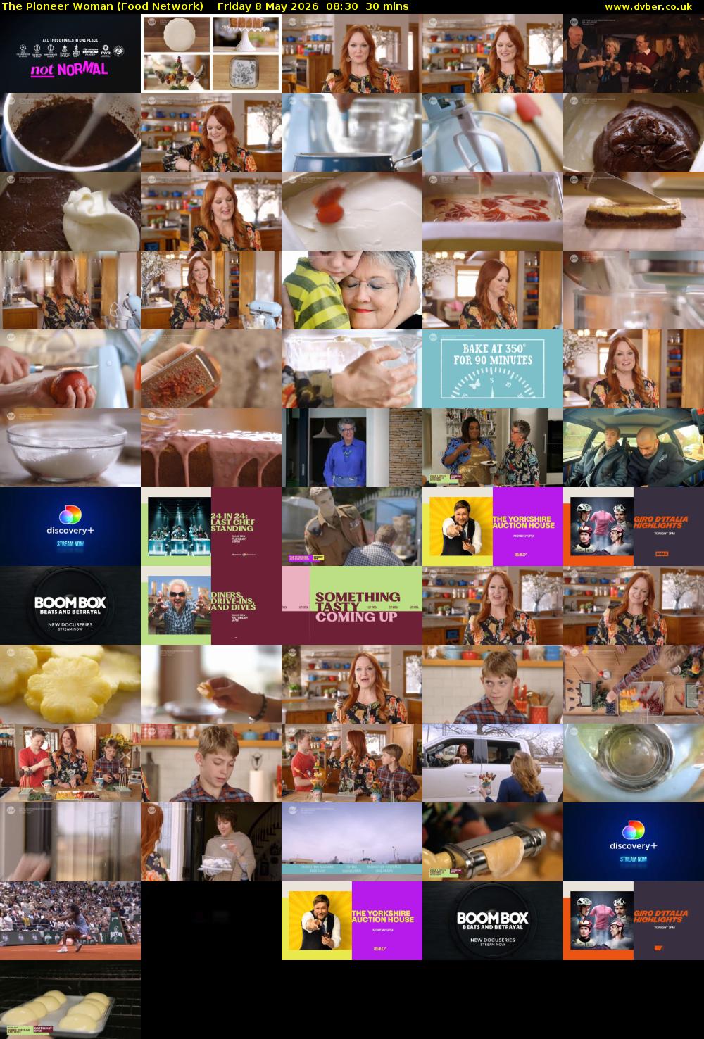 The Pioneer Woman (Food Network) Friday 8 May 2026 08:30 - 09:00