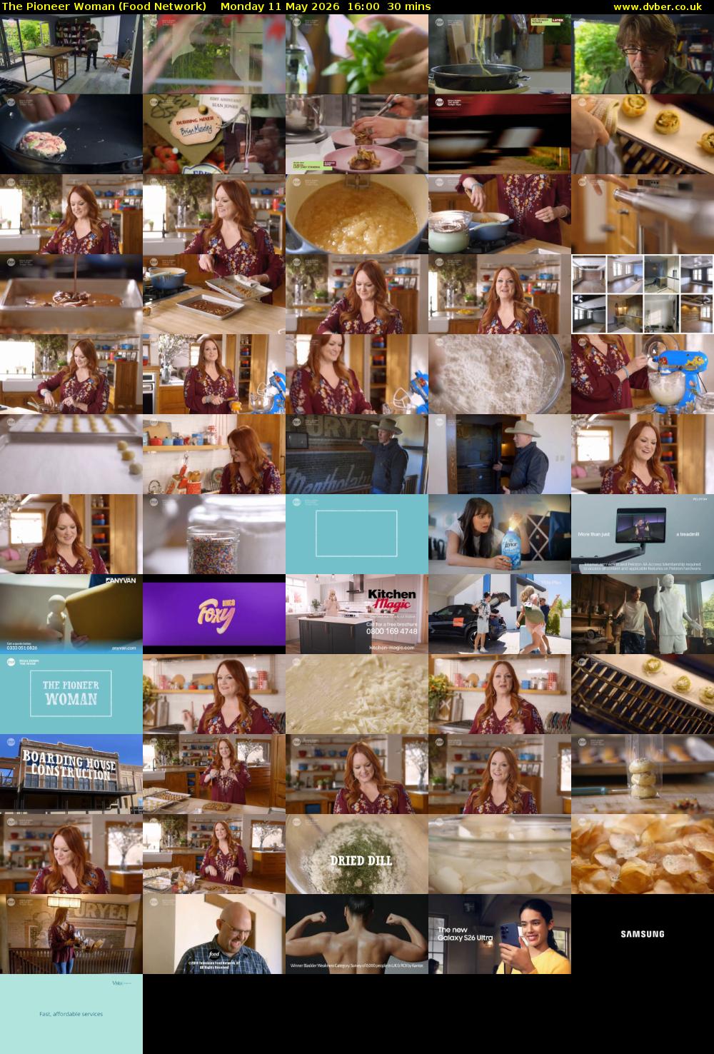 The Pioneer Woman (Food Network) Monday 11 May 2026 16:00 - 16:30