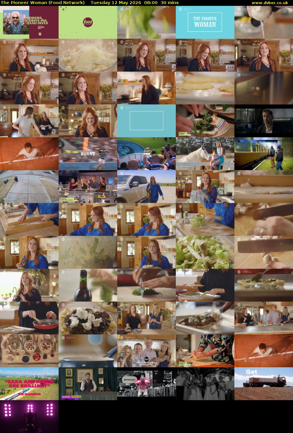 The Pioneer Woman (Food Network) Tuesday 12 May 2026 08:00 - 08:30
