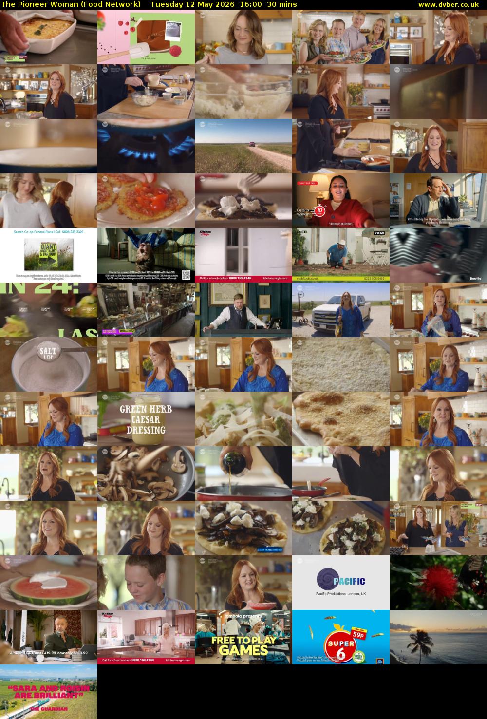 The Pioneer Woman (Food Network) Tuesday 12 May 2026 16:00 - 16:30
