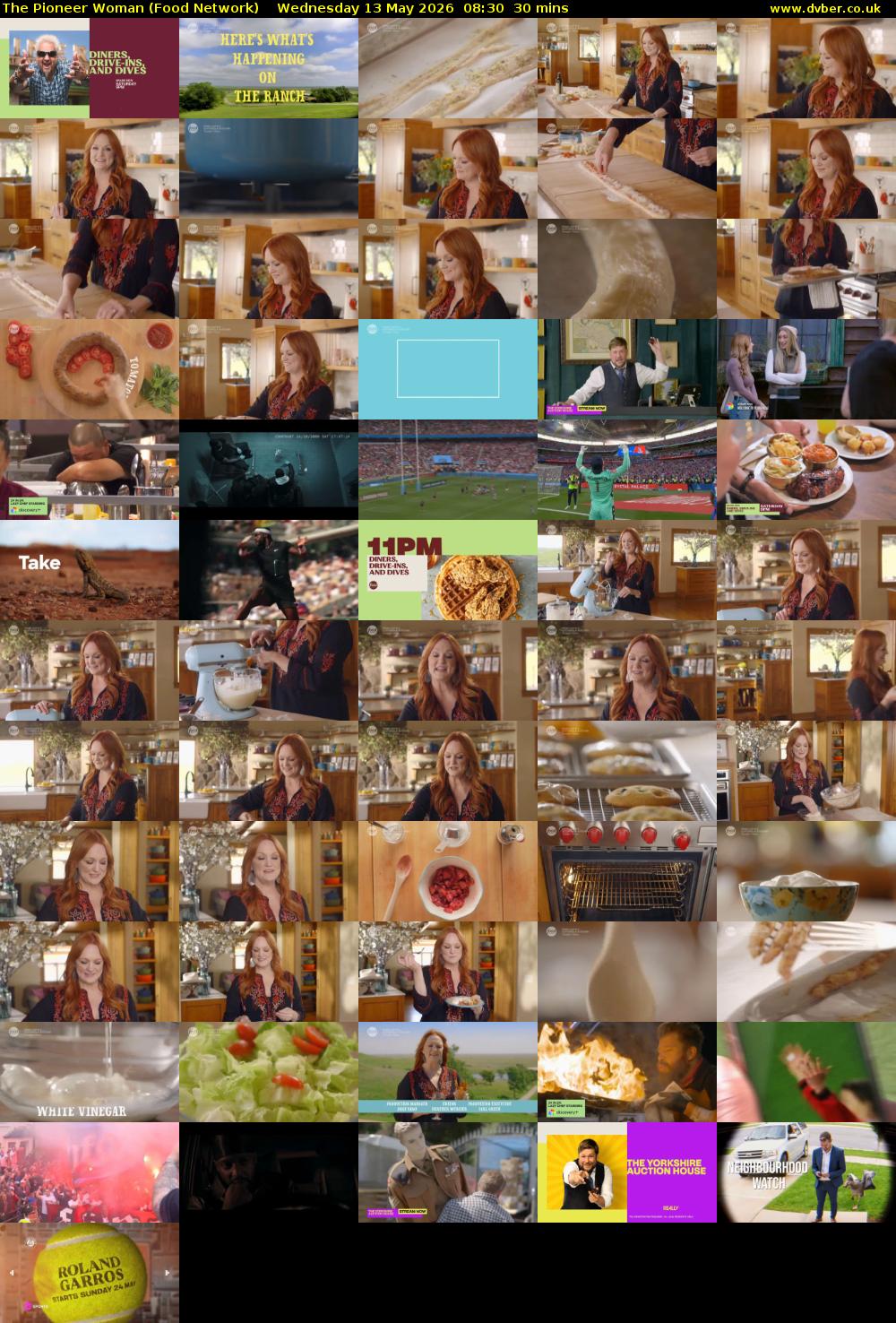 The Pioneer Woman (Food Network) Wednesday 13 May 2026 08:30 - 09:00