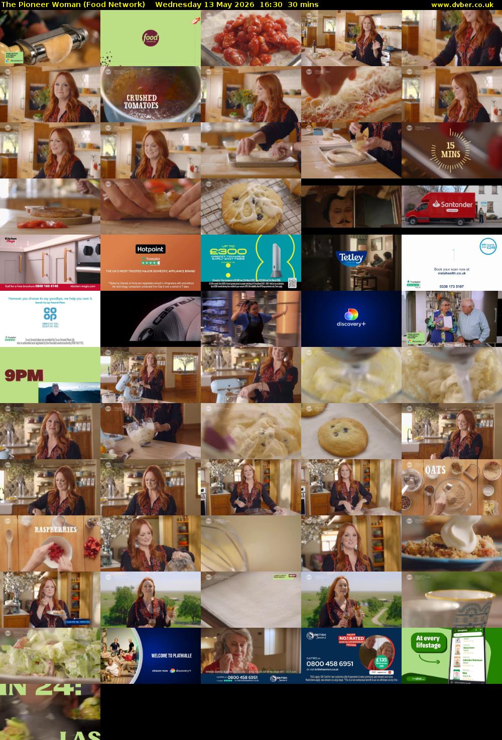 The Pioneer Woman (Food Network) Wednesday 13 May 2026 16:30 - 17:00