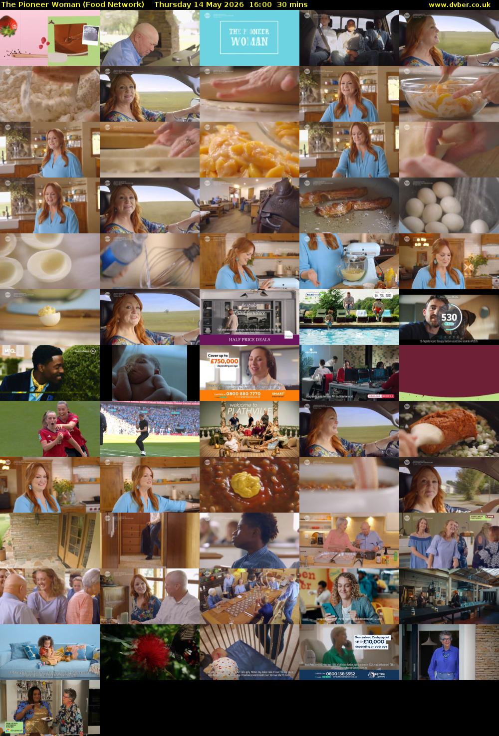The Pioneer Woman (Food Network) Thursday 14 May 2026 16:00 - 16:30