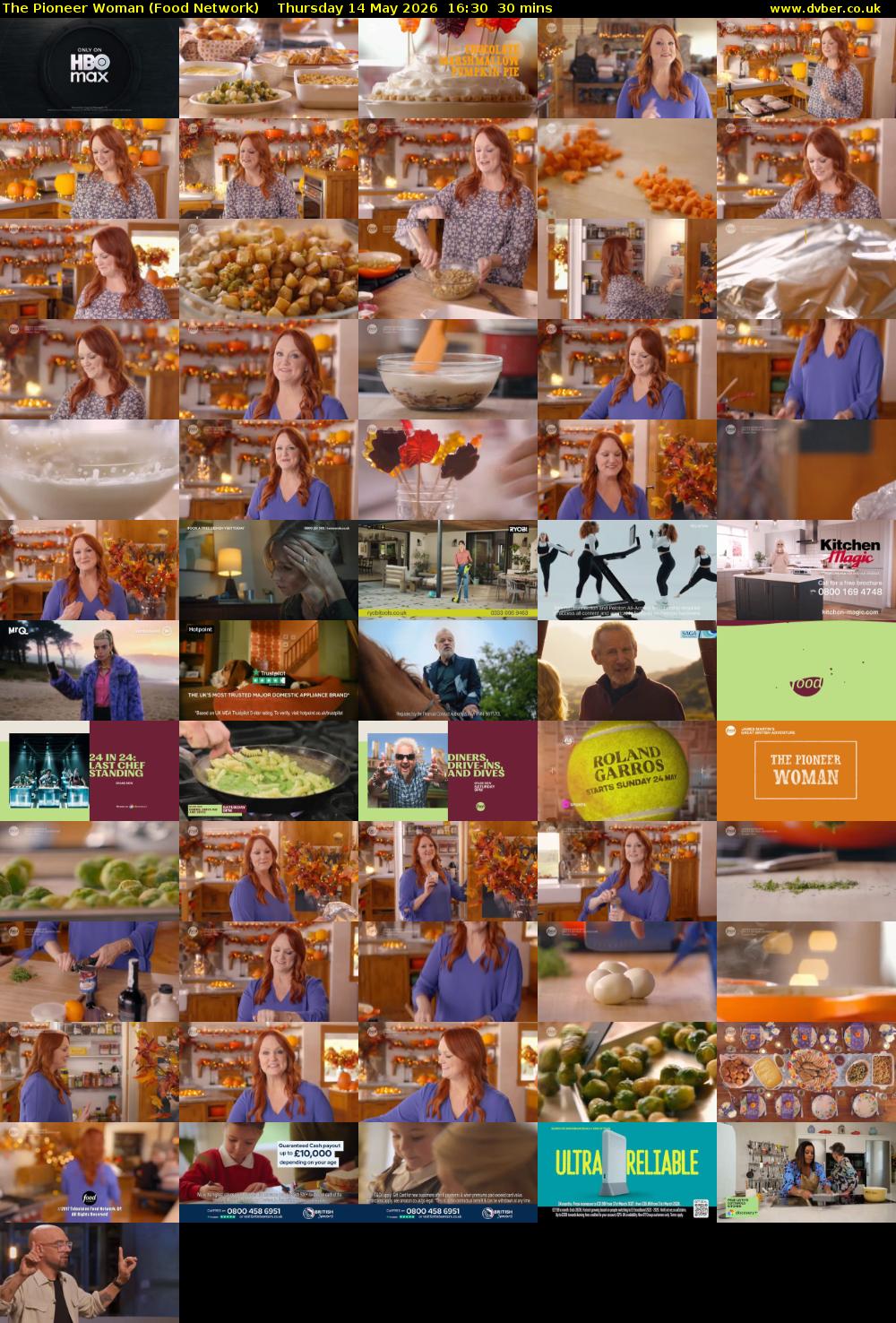 The Pioneer Woman (Food Network) Thursday 14 May 2026 16:30 - 17:00