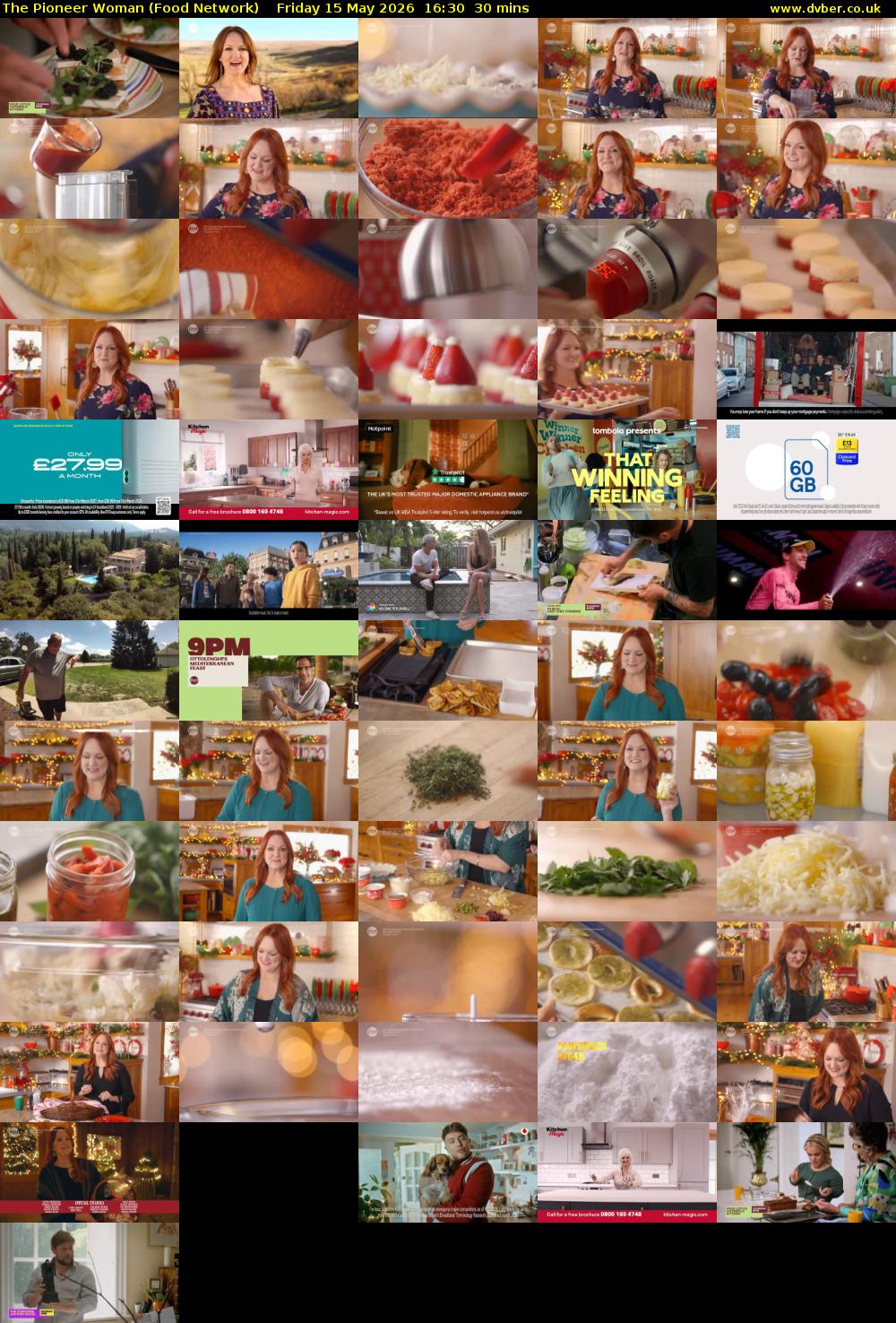 The Pioneer Woman (Food Network) Friday 15 May 2026 16:30 - 17:00