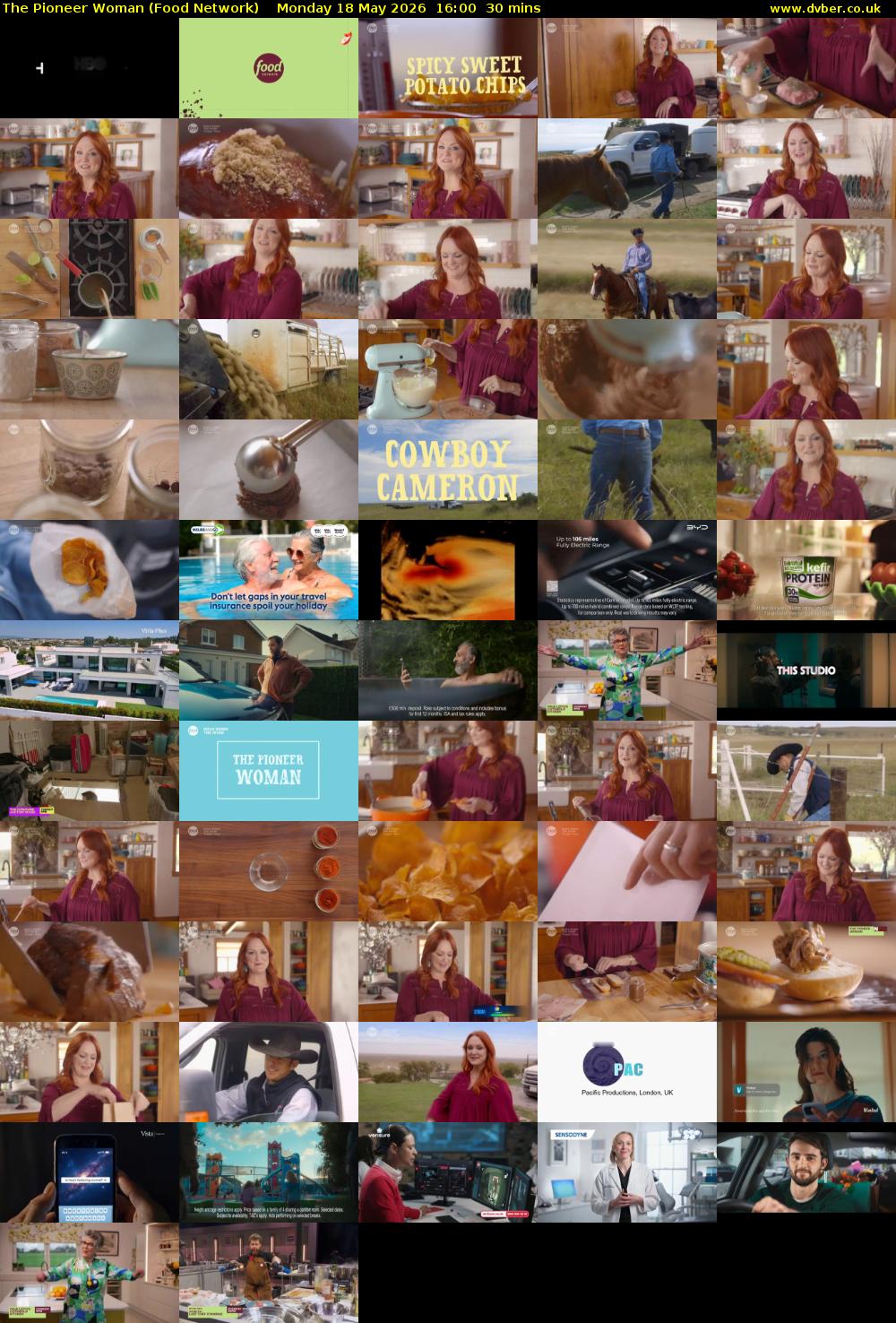 The Pioneer Woman (Food Network) Monday 18 May 2026 16:00 - 16:30